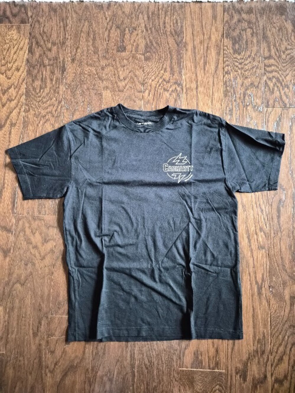 Carhartt WIP SS Ablaze T-Shirt Mens Small Black Detroit Graphic Tee I033639